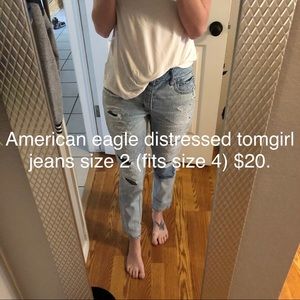 American eagle tomgirl jeans